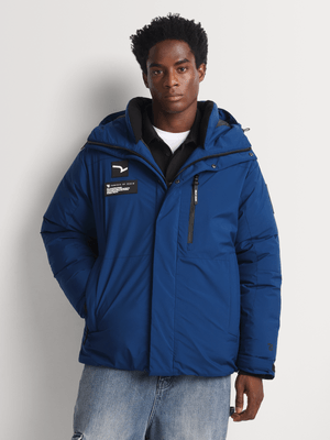 Men's Relay Jeans Cobalt Puffer Jacket