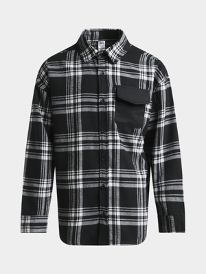 Jet Older Boys Black/White Check Shirt