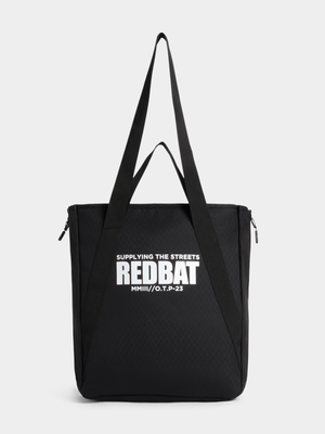 Redbat Unisex Side Zip Shopper Black Bag