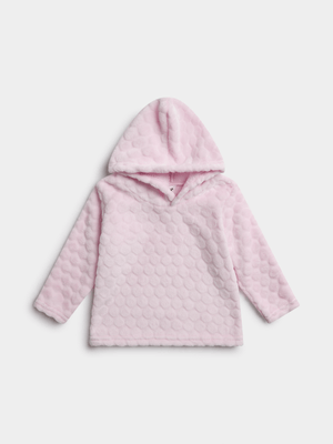 Jet Baby Pink Embossed Hoodie