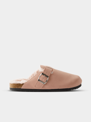 Women's Cotton On Pink Rex Buckle Mule Slides