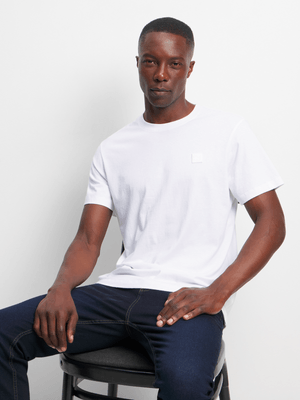 Exact Men's White Badge T-Shirt