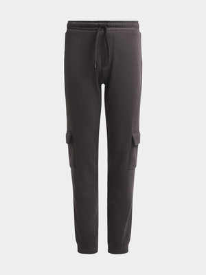 Exact Older Boy's Charcoal Utility Joggers