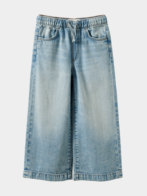 Cotton On Kids Girl Blue Kaity Wide Leg Jeans