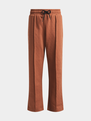 Jet Older Boys Brown Textured Active Pants