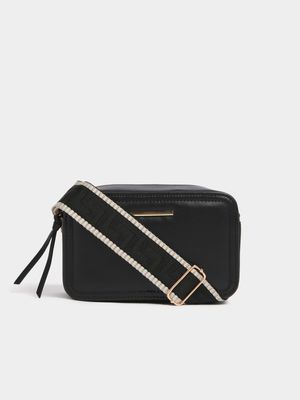 Exact Women's Black Crossbody Bag