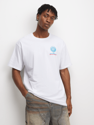 Vans Men's Long Shot Graphic White T-Shirt