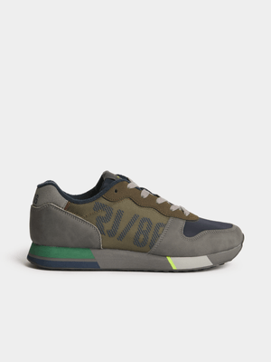 Men's Relay Jeans Side Woven Panel Multicolour Trainer