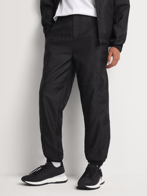 Fabiani Men's Black Monogram Sweatpants