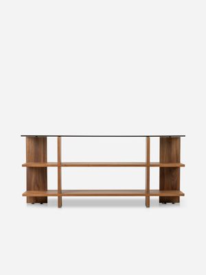 Dubois Shelf Glass Walnut