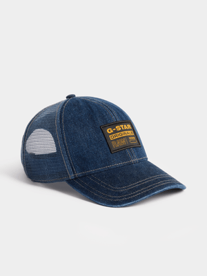 G-Star Men's Embro Baseball Blue Trucker Cap