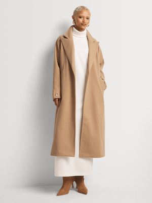 Belted Melton Coat