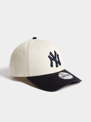 New Era Unisex 9FORTY New York Yankees Beige/Navy Cap