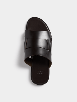 Jet Men's Brown Mule Sandal