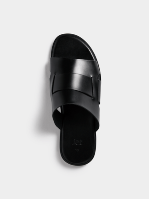 Jet Men's Black Mule Sandal