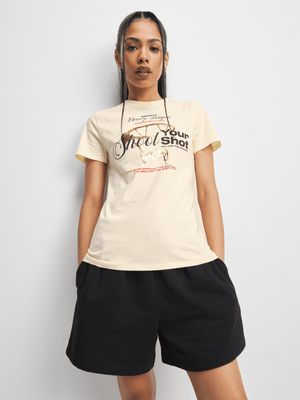 Redbat Athletics Women's Off White T-Shirt