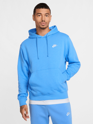 Mens Nike Sportswear Club Fleece University Blue Hoodie