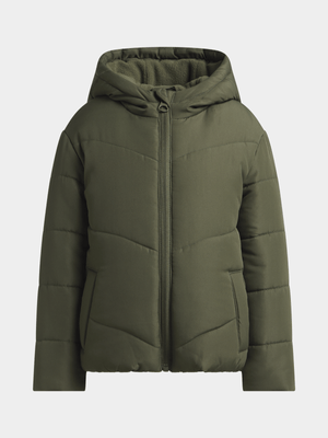 Exact Older Boy's Fatigue Puffer Jacket