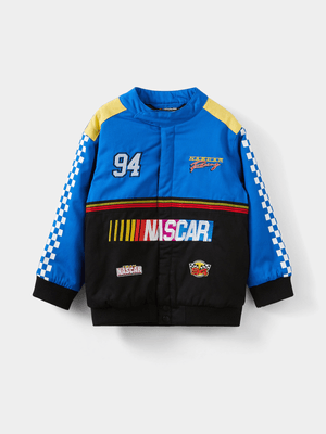 Cotton On Kids Boy Blue Nascar Racing Jacket