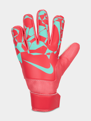 Junior Nike Match Goalkeeper Red/Green Soccer Gloves