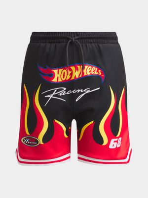 Cotton On Kids Black Boy Hotwheels Basketball Shorts
