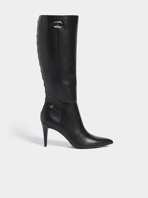 Luella Stud Heeled Knee High Boots
