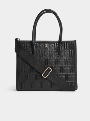 Bold FF Emboss Medium Tote Bag