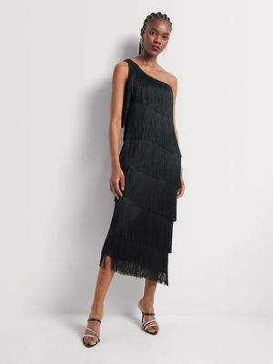 Luella Layered Fringed Bodycon Dress