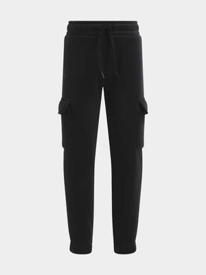Exact Younger Boy's Black Utility Joggers