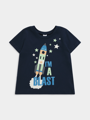 Jet Toddler Boys Navy T-Shirt