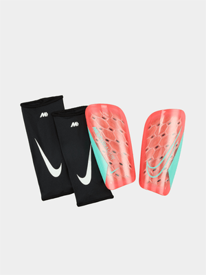Nike Mercurial Lite Red/Green Soccer Shin Guards