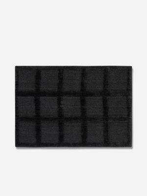 Lux Grid Bathmat Anthracite 60x90