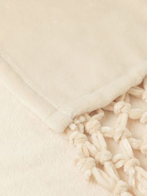 throw tassel mink recycled 130x180cm