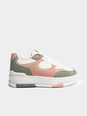Women's TomTom Stack Green/Tan Sneaker
