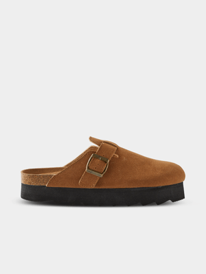 Women's Cotton On Tan Rex Flatform Mule Slide