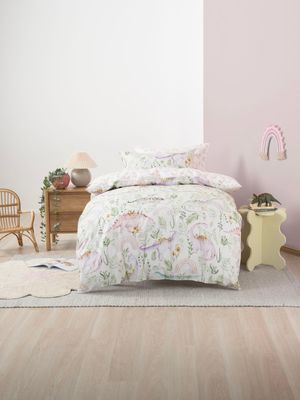 Linen House Kids Dino Garden Duvet Cover Set Multi
