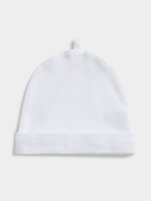 Jet Baby White Beanie