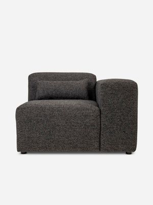 Hugo RHF Corner Seat Modular Couch LuxGuard Staunch Carbon