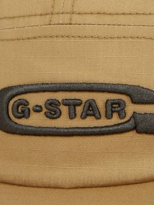 G-Star Men's Flat Brim 5 Panel Brown Cap