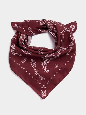 Men's Markham Red Pattern Neckerchief