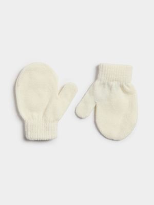 Jet Baby Cream Mittens