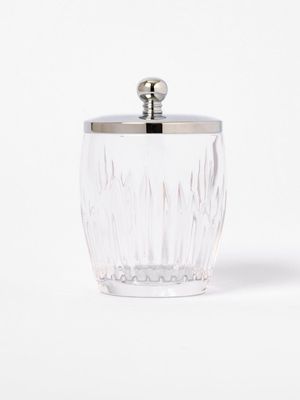 Clear Lined Glass Container