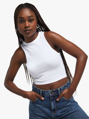 The FIX Women's White Seamless Vest