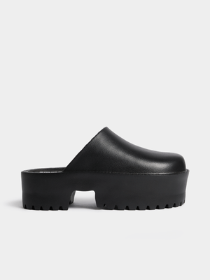Women's Black Chunky Platforms