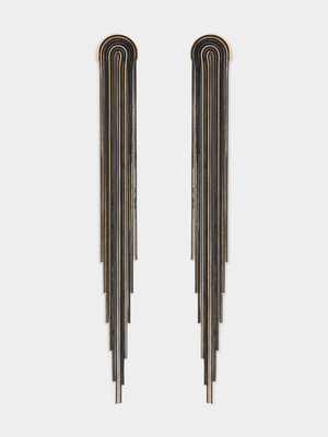 Long Fringe Drop Earrings