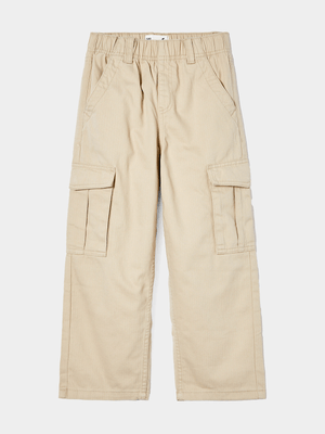 Cotton On Kids Boy Beige Taylor Cargo Pants