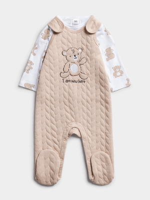 Jet Baby Stone Dungaree Set