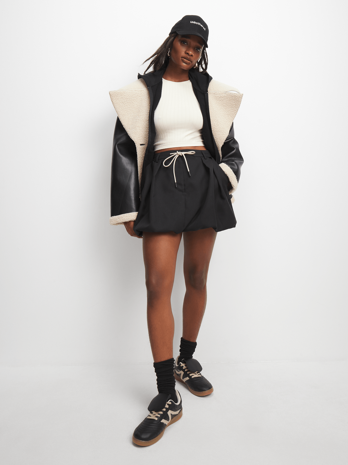 Women's Black Structured Bubble Mini Skirt - Bash.com