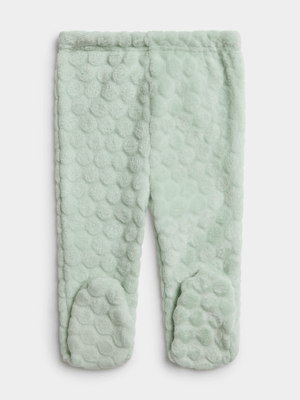 Jet Baby Green Embossed Leggings