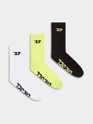 Men's Diesel Multi Skm-D-Crew-Sport-Socks